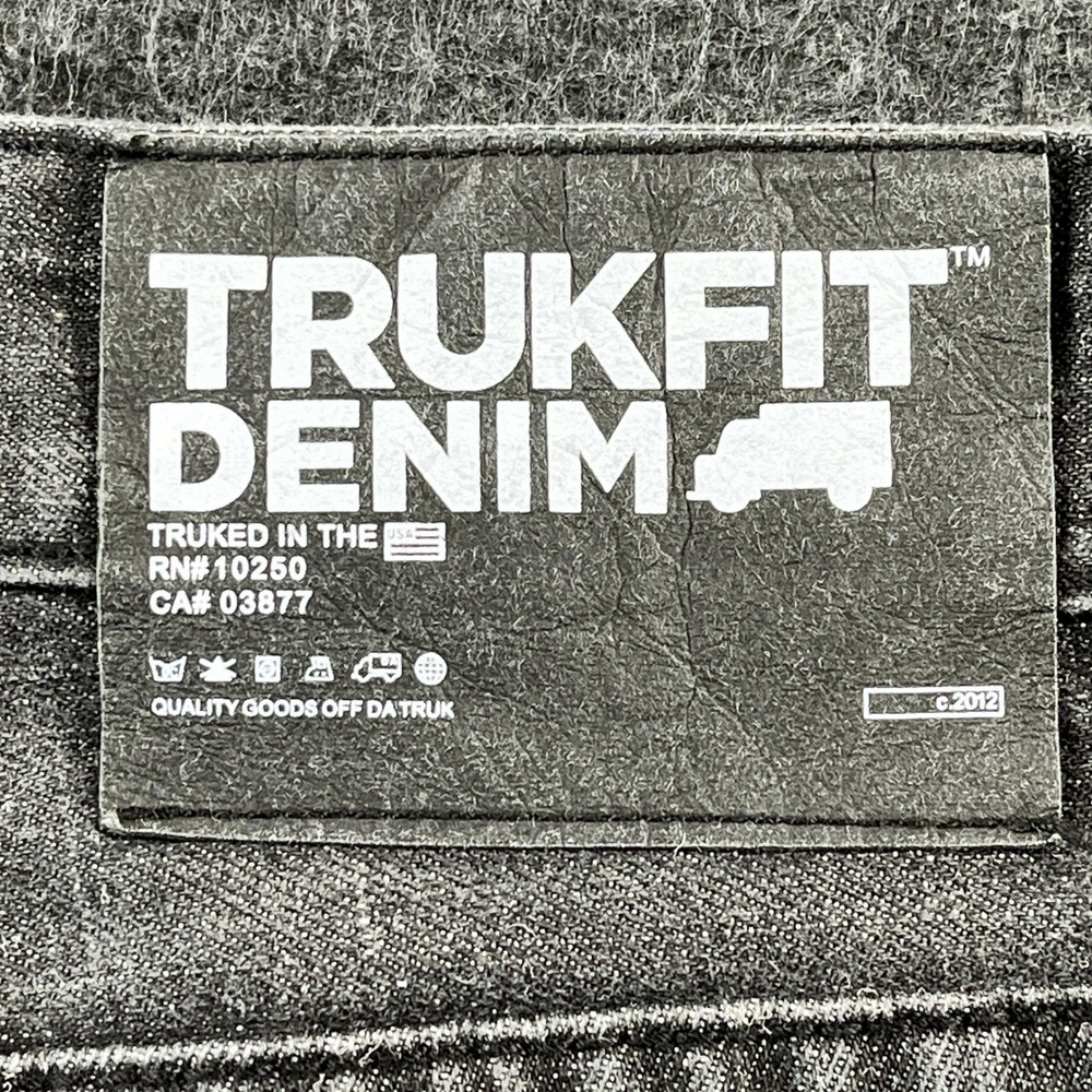 Trukfit Jeans Mens 38 Gray Good Straight Leg Streetwear Denim - Picture 8 of 9